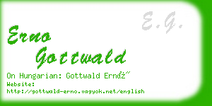 erno gottwald business card